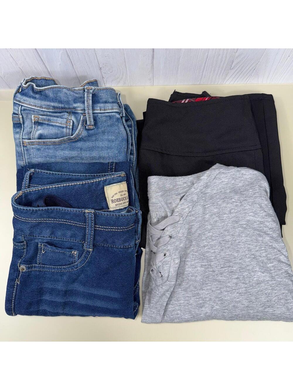 Girls Size 12 Clothing Bundle – Jeans, Pants & Long Sleeve Top